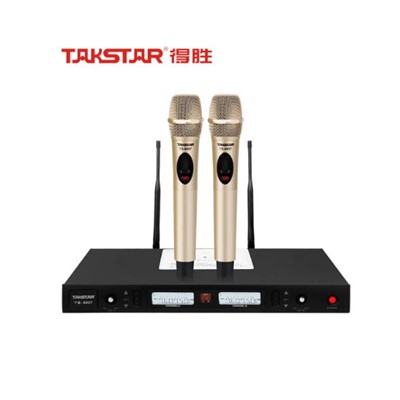 得胜（TAKSTAR） TS-8807 麦克  U段可调频一拖二无线话筒 